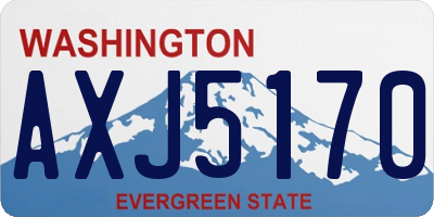 WA license plate AXJ5170