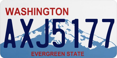 WA license plate AXJ5177