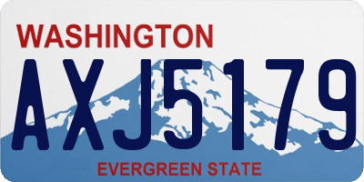 WA license plate AXJ5179