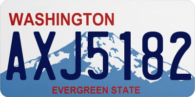 WA license plate AXJ5182