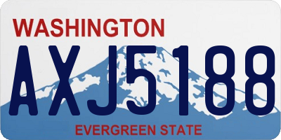 WA license plate AXJ5188