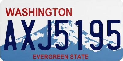 WA license plate AXJ5195