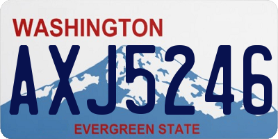 WA license plate AXJ5246