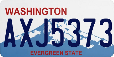 WA license plate AXJ5373