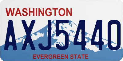WA license plate AXJ5440