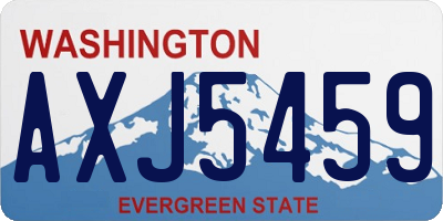 WA license plate AXJ5459