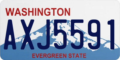 WA license plate AXJ5591