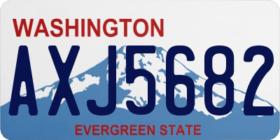 WA license plate AXJ5682