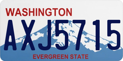 WA license plate AXJ5715
