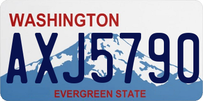 WA license plate AXJ5790
