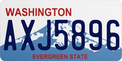 WA license plate AXJ5896