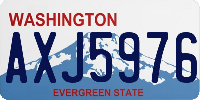 WA license plate AXJ5976