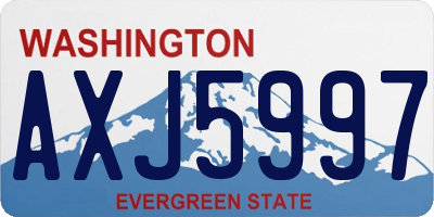 WA license plate AXJ5997
