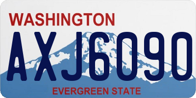 WA license plate AXJ6090