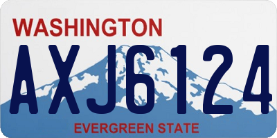 WA license plate AXJ6124