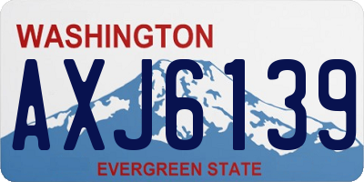 WA license plate AXJ6139