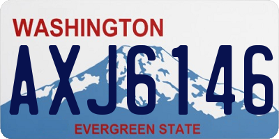 WA license plate AXJ6146