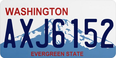WA license plate AXJ6152
