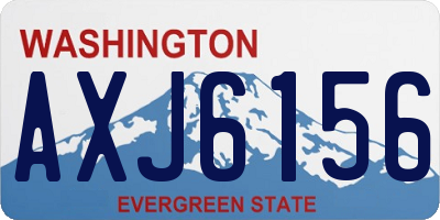 WA license plate AXJ6156