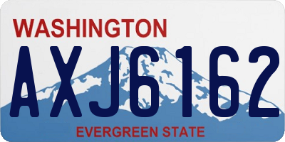 WA license plate AXJ6162