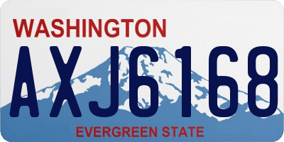 WA license plate AXJ6168