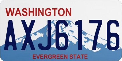 WA license plate AXJ6176