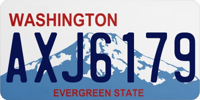 WA license plate AXJ6179