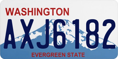 WA license plate AXJ6182