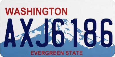 WA license plate AXJ6186