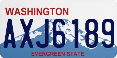 WA license plate AXJ6189