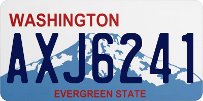 WA license plate AXJ6241