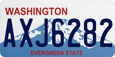 WA license plate AXJ6282