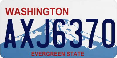 WA license plate AXJ6370