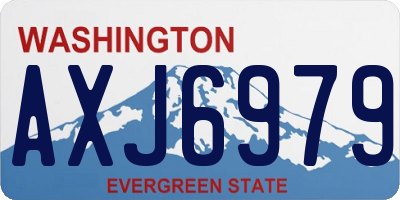 WA license plate AXJ6979