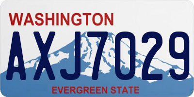 WA license plate AXJ7029