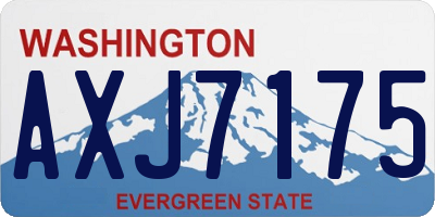WA license plate AXJ7175