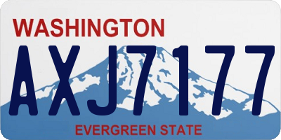 WA license plate AXJ7177