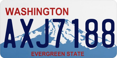 WA license plate AXJ7188