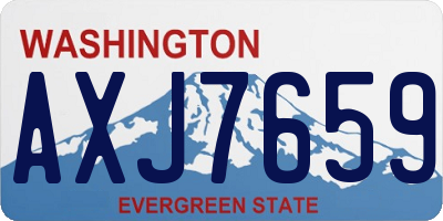 WA license plate AXJ7659