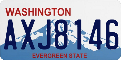WA license plate AXJ8146