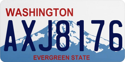 WA license plate AXJ8176