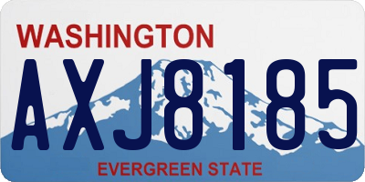 WA license plate AXJ8185