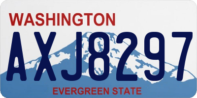 WA license plate AXJ8297
