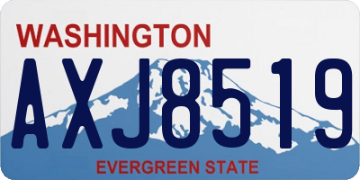 WA license plate AXJ8519