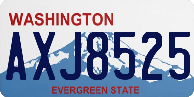 WA license plate AXJ8525