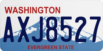 WA license plate AXJ8527