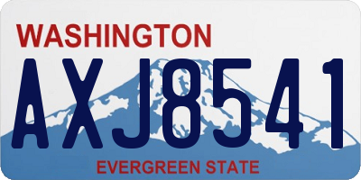 WA license plate AXJ8541