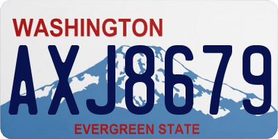 WA license plate AXJ8679