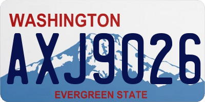 WA license plate AXJ9026