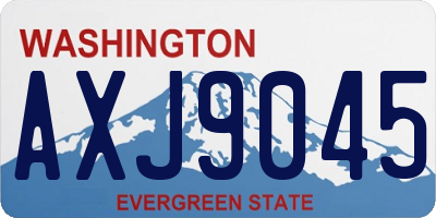 WA license plate AXJ9045